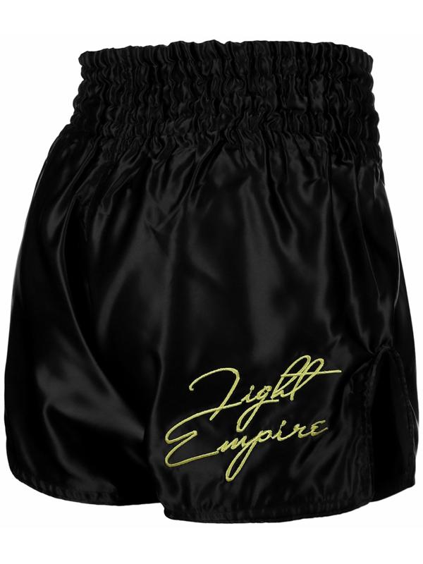 Шорты для тайского бокса FIGHT EMPIRE, р. S, чёрные