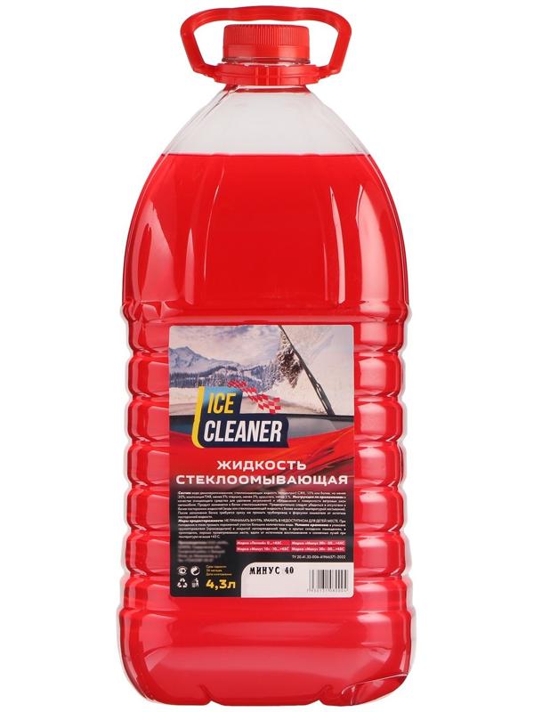 Жидкость стеклоомывающая зимняя ICE CLEANER=40С, 4.3 л