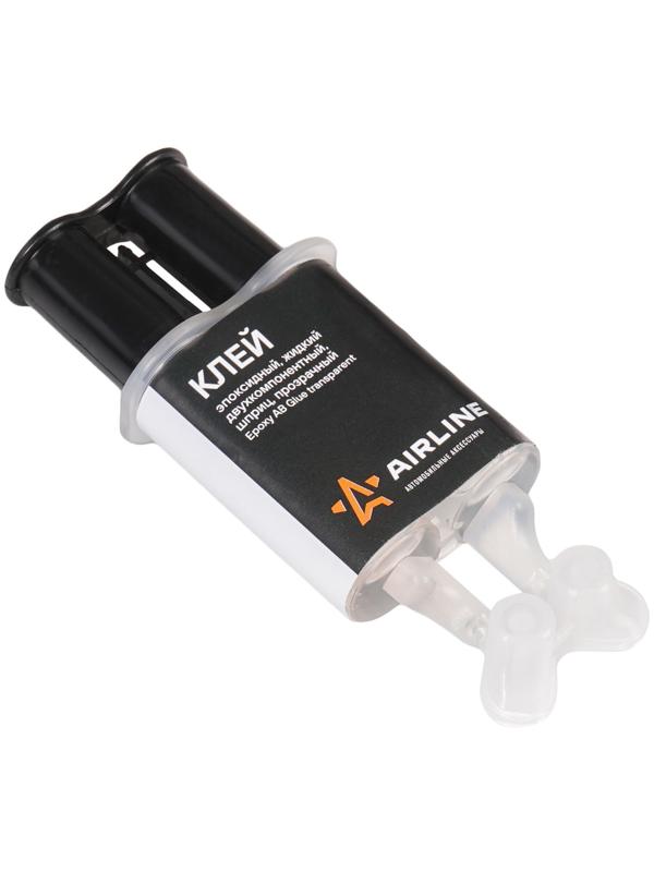 Клей эпоксидный Airline, жидкий двухкомпонентный, шприц, прозрачный, 2×3 мл.