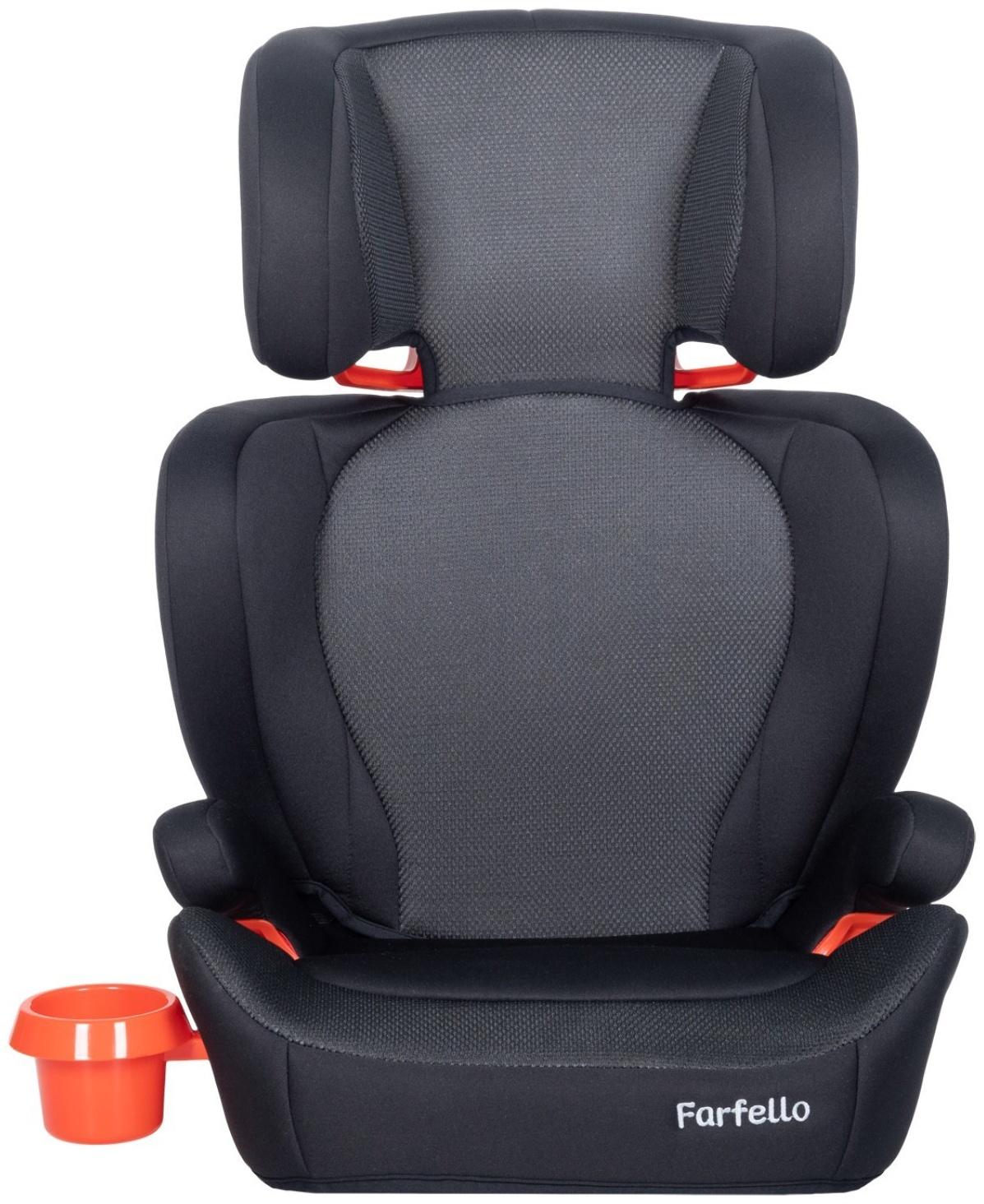Автокресло детское Farfello, крепление Isofix, чёрное