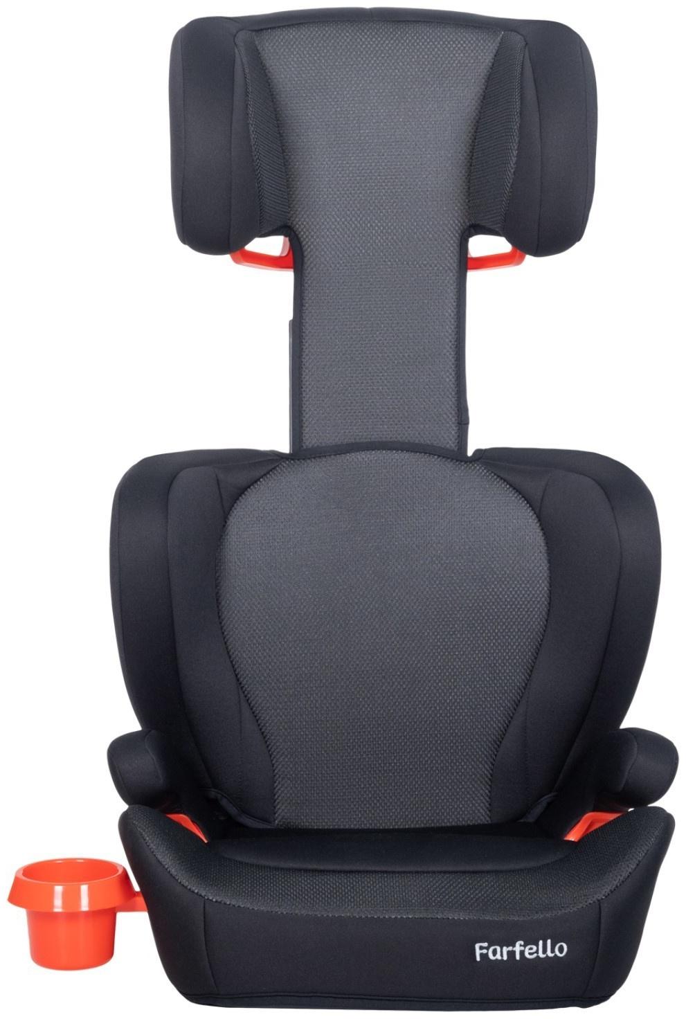 Автокресло детское Farfello, крепление Isofix, чёрное