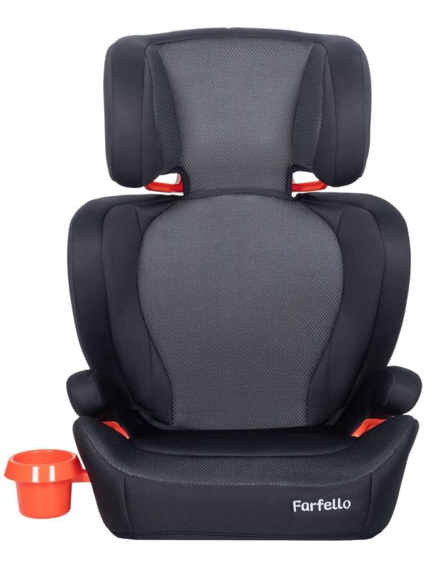 Автокресло детское Farfello, крепление Isofix, чёрное