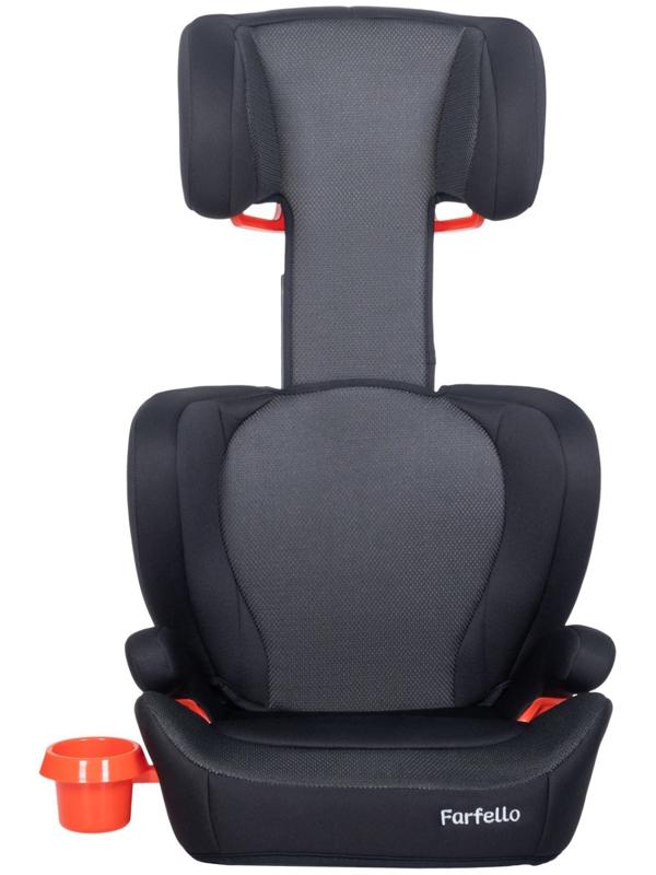 Автокресло детское Farfello, крепление Isofix, чёрное