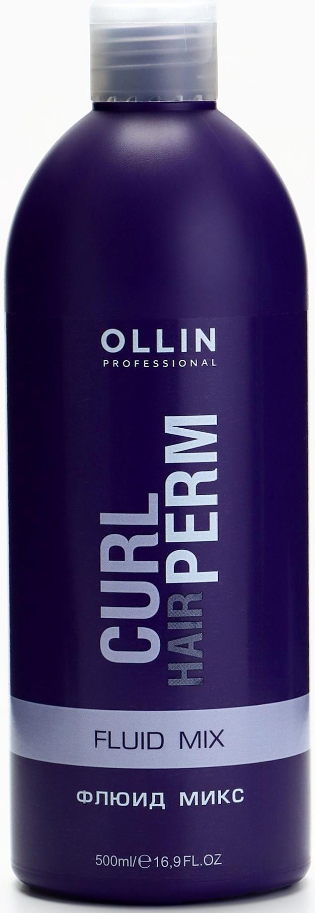 Флюид микс для волос OLLIN CURL HAIR для снятия негат. проявл. при хим. завивке 500 мл