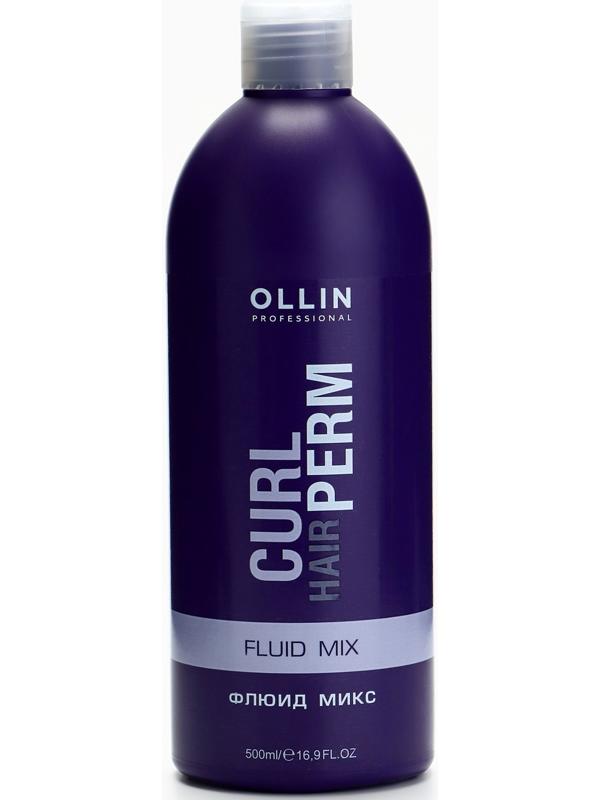Флюид микс для волос OLLIN CURL HAIR для снятия негат. проявл. при хим. завивке 500 мл