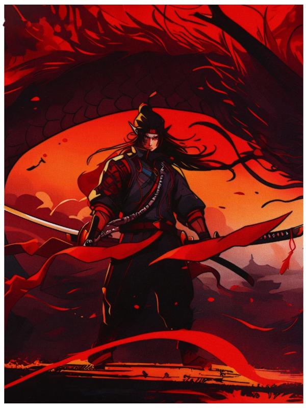 Коврик для компьютерной мыши «Самурай», 30×80 см