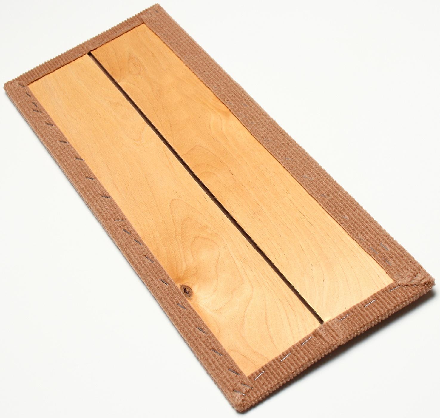 Когтеточка с пропиткой 55*20 см, угловая, без меха, бежевая