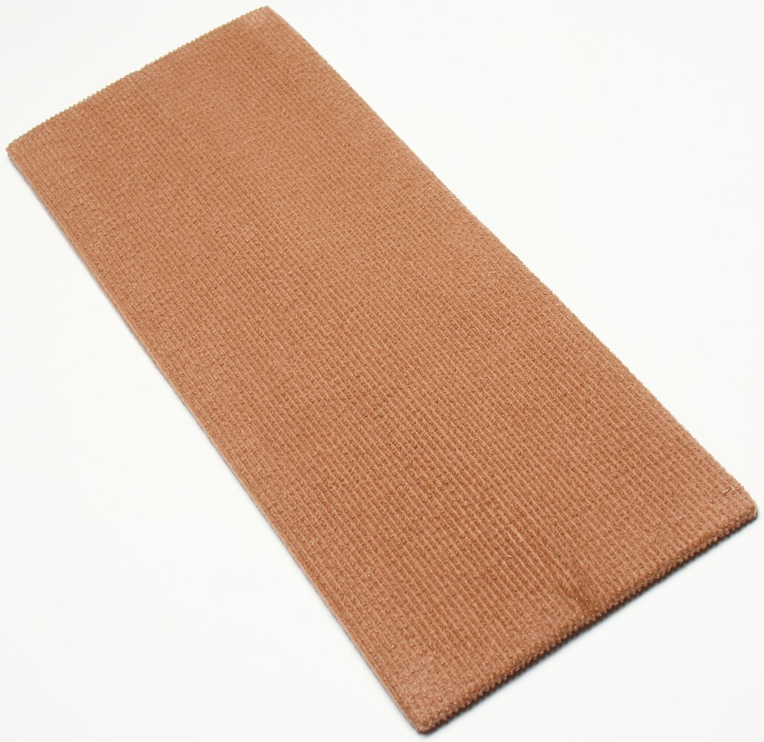 Когтеточка с пропиткой 55*20 см, угловая, без меха, бежевая