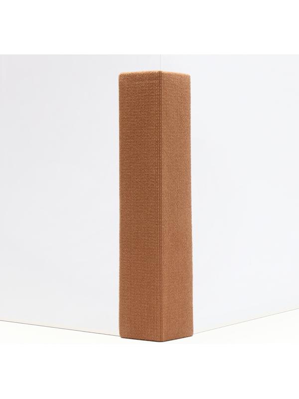 Когтеточка с пропиткой 55*20 см, угловая, без меха, бежевая