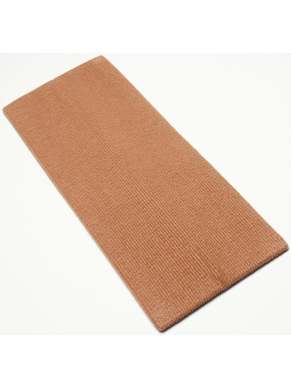 Когтеточка с пропиткой 55*20 см, угловая, без меха, бежевая