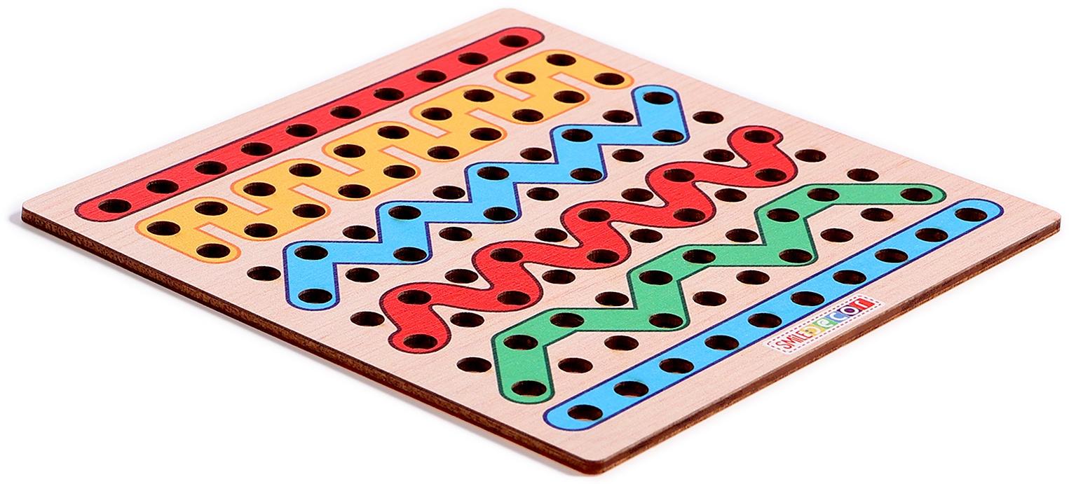 Игра по системе Монтессори «Шнуровка. Линии»