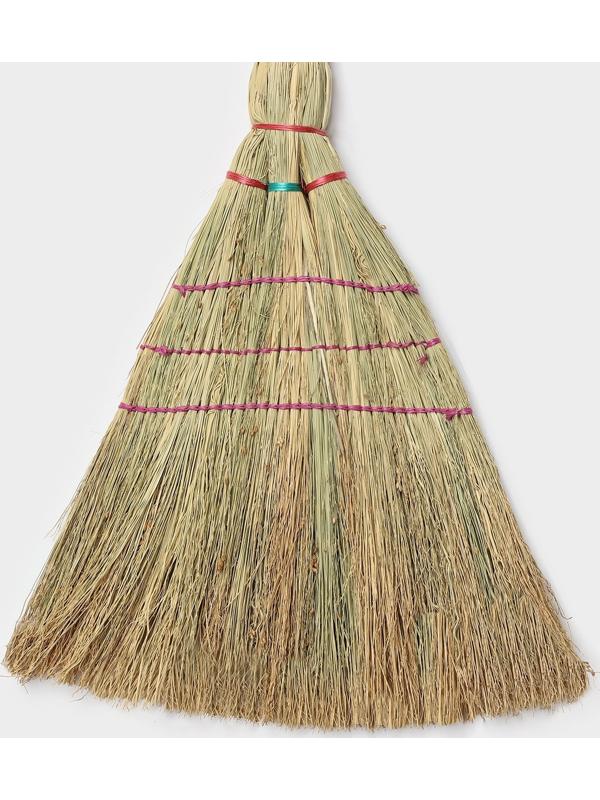 Метла 3-х прошивная «Сорго», усиленная, 450 г, 120 см, нить