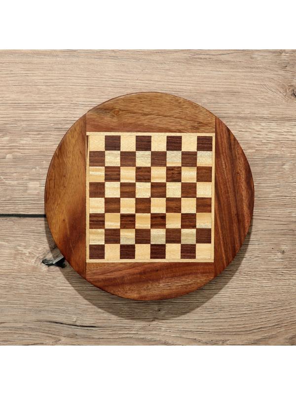 Шахматы магнитные 25,5х25,5х4 см, дерево шишам