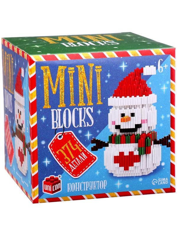 Конструктор Mini Blocks «Снеговичок», 374 детали