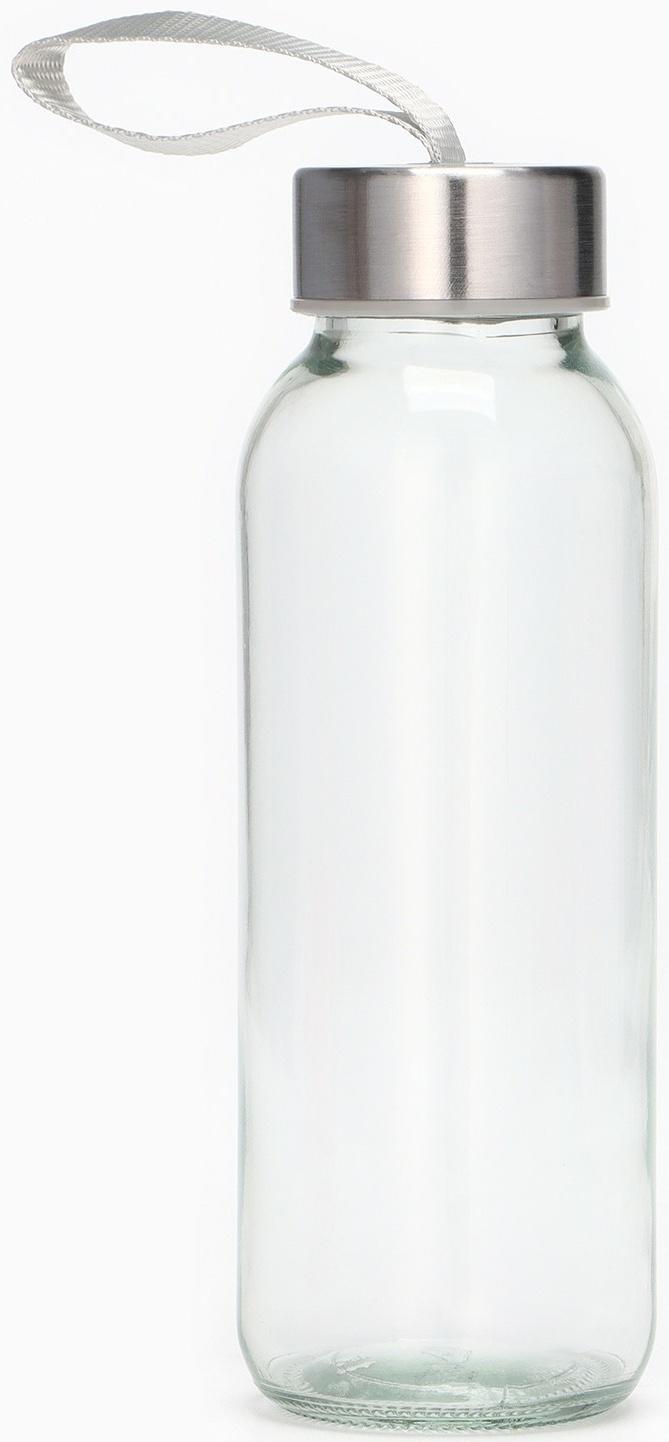 Бутылка для воды стеклянная в чехле «Рядом», 350 мл