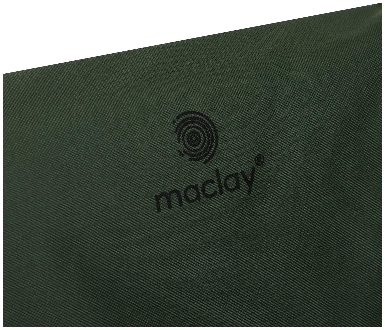 Кресло складное maclay, с мягким матрасом, 57 х 48 х 90 см, до 120 кг, цвет зелёный