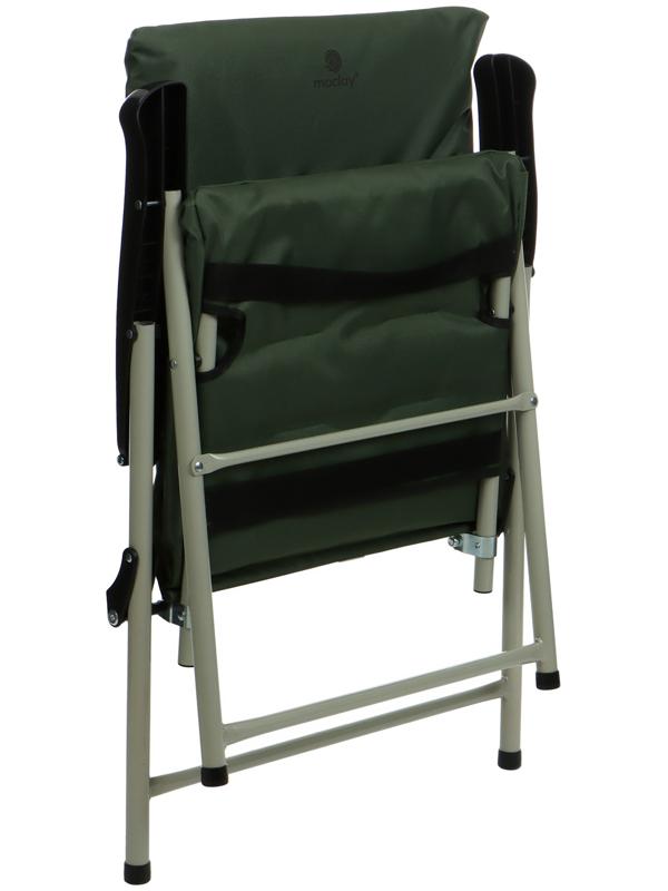 Кресло складное maclay, с мягким матрасом, 57 х 48 х 90 см, до 120 кг, цвет зелёный
