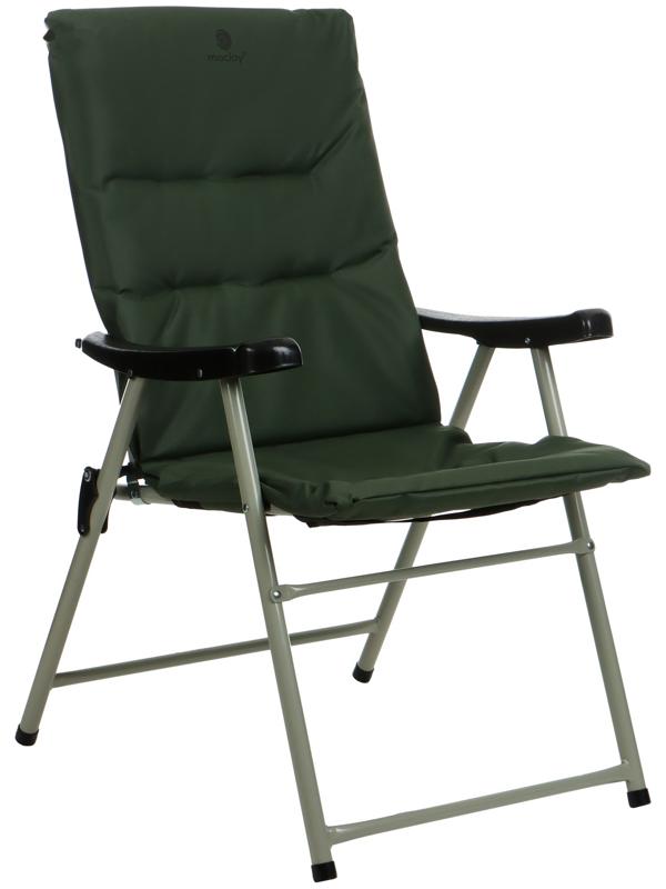Кресло складное maclay, с мягким матрасом, 57 х 48 х 90 см, до 120 кг, цвет зелёный