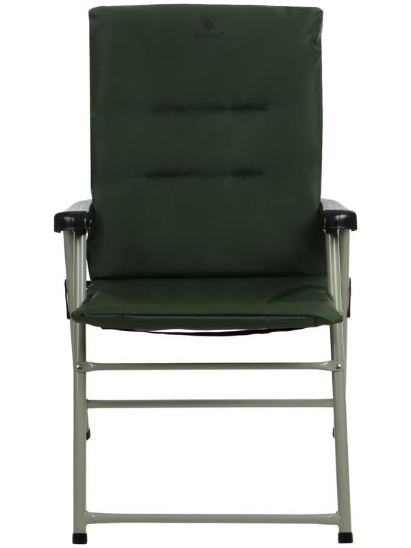 Кресло складное maclay, с мягким матрасом, 57 х 48 х 90 см, до 120 кг, цвет зелёный