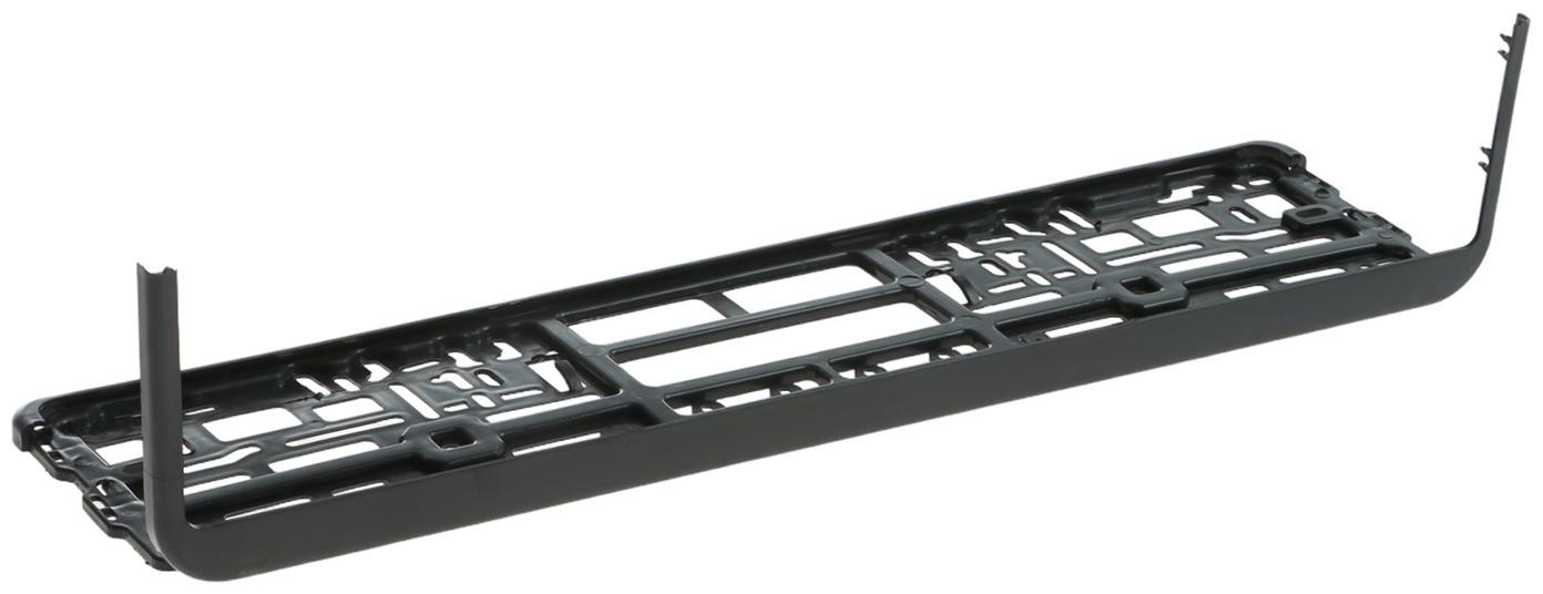 Рамка для автомобильного номера TORSO, с защёлкой, чёрная