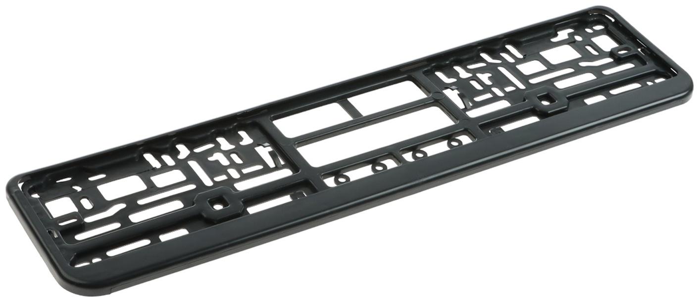 Рамка для автомобильного номера TORSO, с защёлкой, чёрная