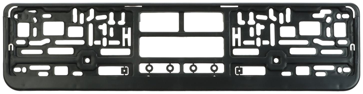 Рамка для автомобильного номера TORSO, с защёлкой, чёрная