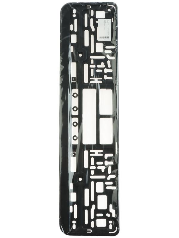 Рамка для автомобильного номера TORSO, с защёлкой, чёрная