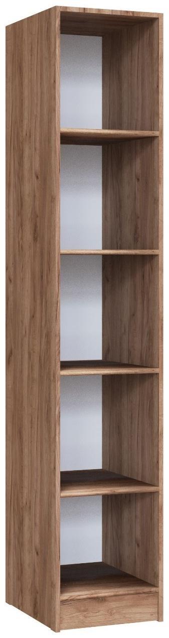 Шкаф пенал «Вегас»,, 400×520×2200 мм, дуб крафт табачный/дуб крафт белый