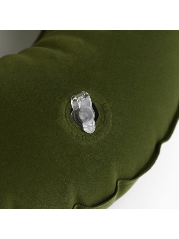 Подушка для путешествий надувная «Победа», зелёная