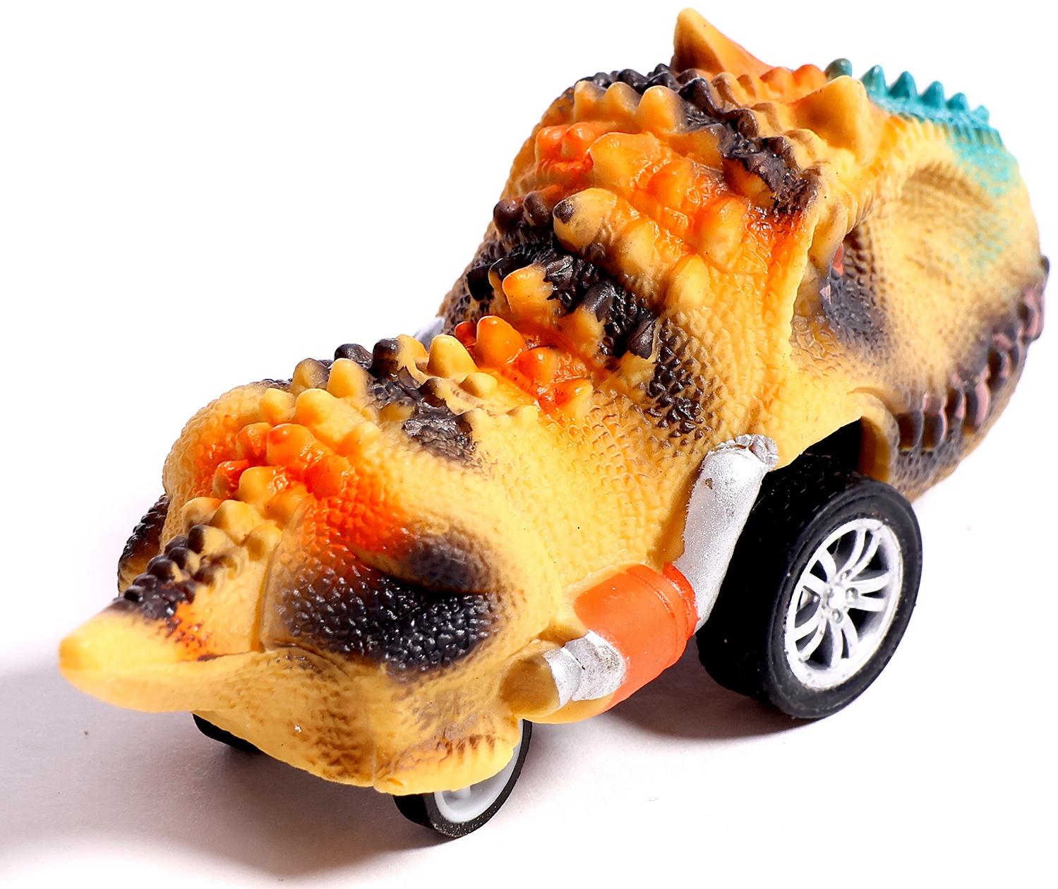 Игровой набор «Диногонки», инерционный механизм, 6 видов машинок, цвет МИКС