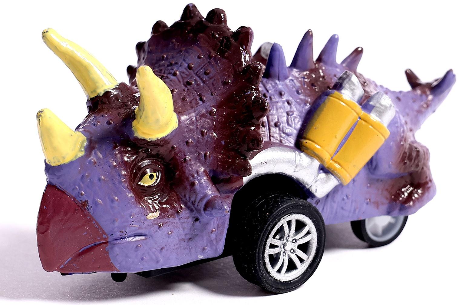 Игровой набор «Диногонки», инерционный механизм, 6 видов машинок, цвет МИКС