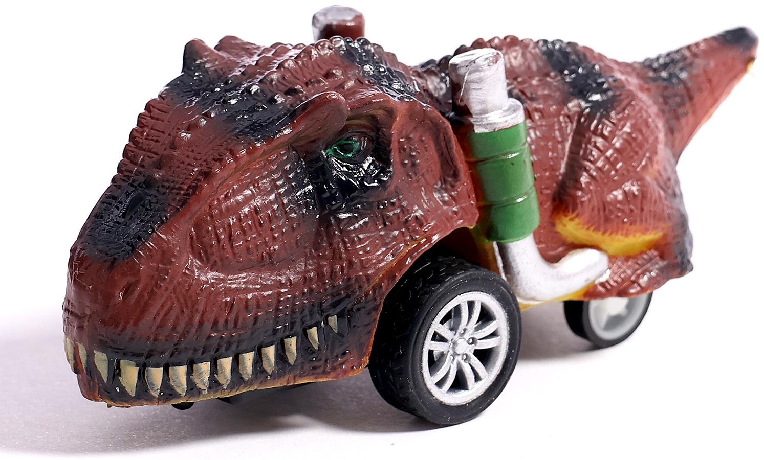 Игровой набор «Диногонки», инерционный механизм, 6 видов машинок, цвет МИКС