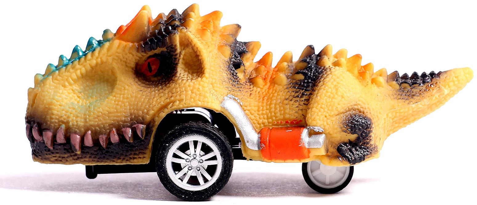 Игровой набор «Диногонки», инерционный механизм, 6 видов машинок, цвет МИКС