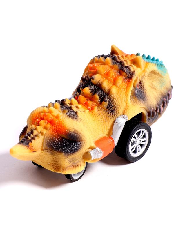 Игровой набор «Диногонки», инерционный механизм, 6 видов машинок, цвет МИКС