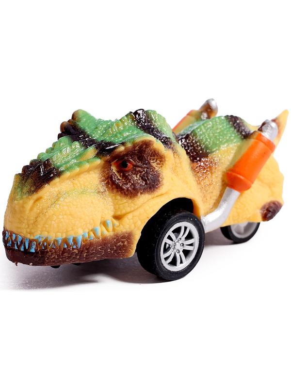 Игровой набор «Диногонки», инерционный механизм, 6 видов машинок, цвет МИКС