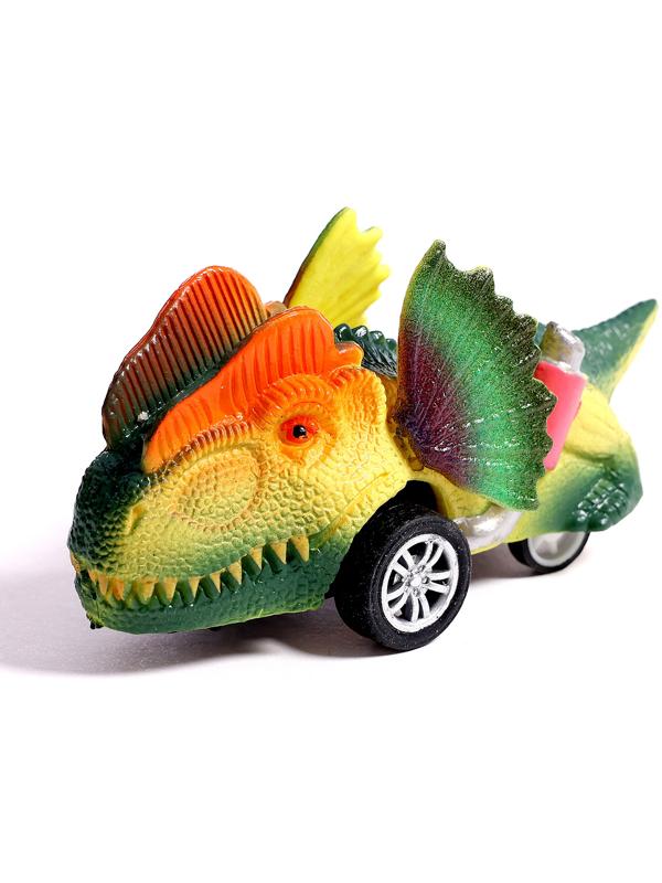Игровой набор «Диногонки», инерционный механизм, 6 видов машинок, цвет МИКС