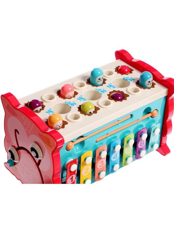 Развивающая игрушка «Сортер-совушка», 15 в 1, с подвижными элементами