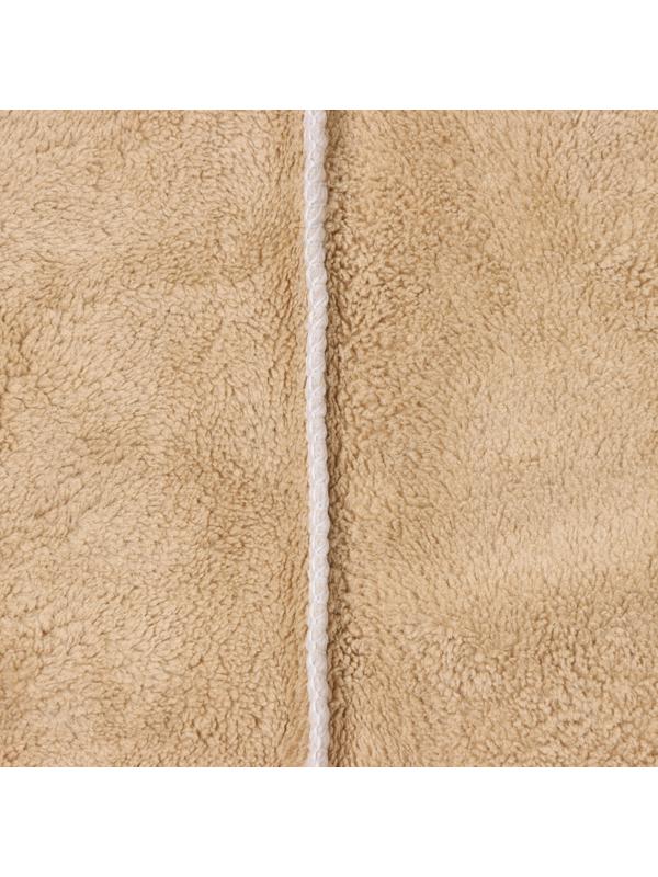 Чалма для сушки волос Этель, цв. светло-коричневый, 65*25 см, 100% п/э, 280 г/м2