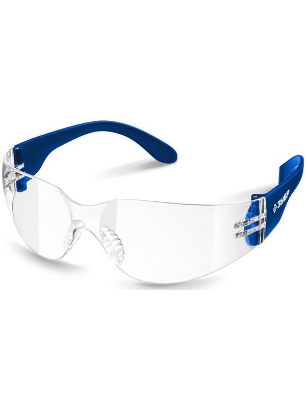 Очки защитные ЗУБР БАРЬЕР 110487, открытого типа, антизапотевающие, прозрачные