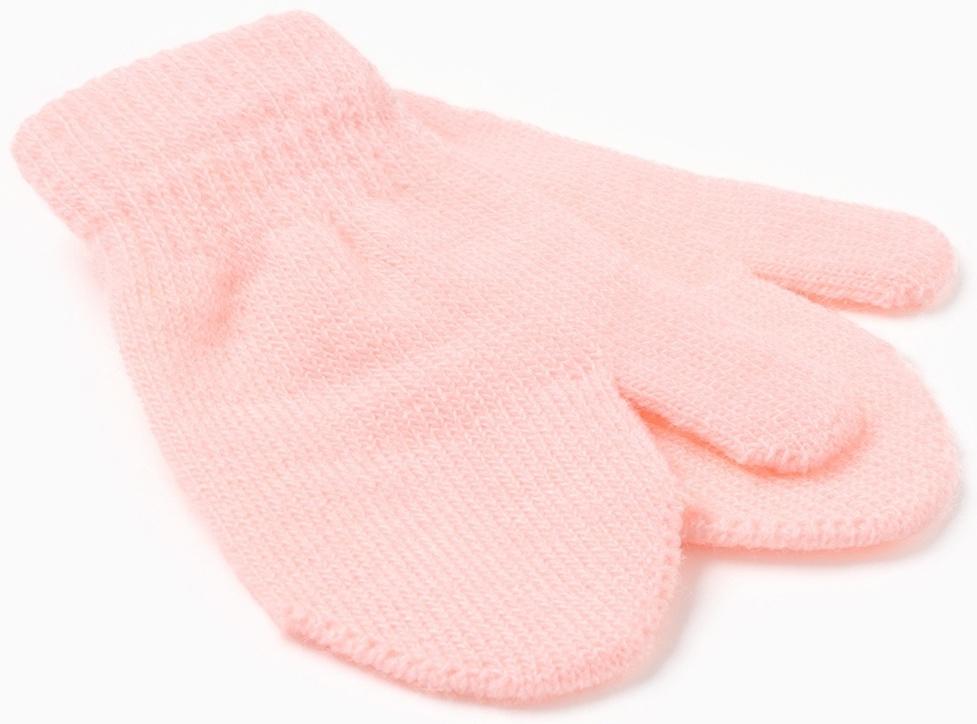 Варежки детские MINAKU, цвет розовый, 12 см