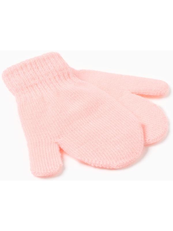 Варежки детские MINAKU, цвет розовый, 12 см