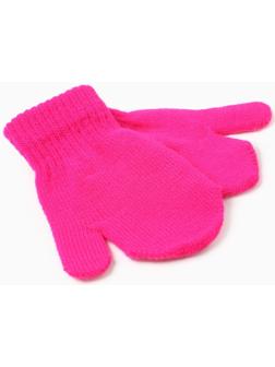Варежки детские MINAKU, цвет малиновый, 12 см