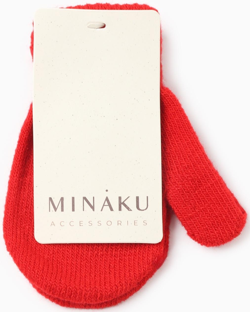 Варежки детские MINAKU, цвет красный, 12 см