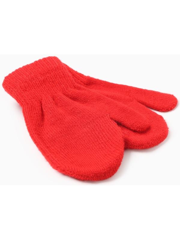Варежки детские MINAKU, цвет красный, 12 см