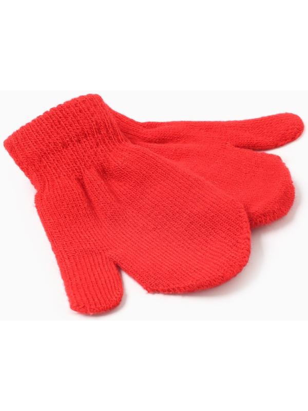Варежки детские MINAKU, цвет красный, 12 см