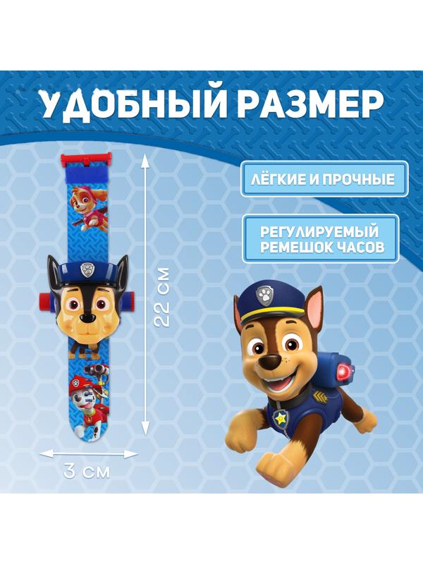 Часы-проектор «Щенячий Патруль: Гонщик», световые эффекты