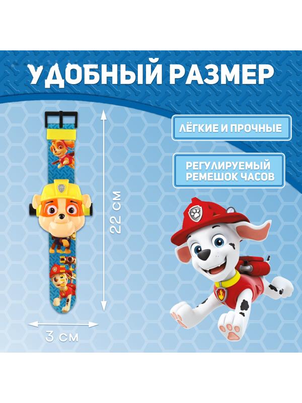 Часы-проектор «Щенячий Патруль: Крепыш», световые эффекты