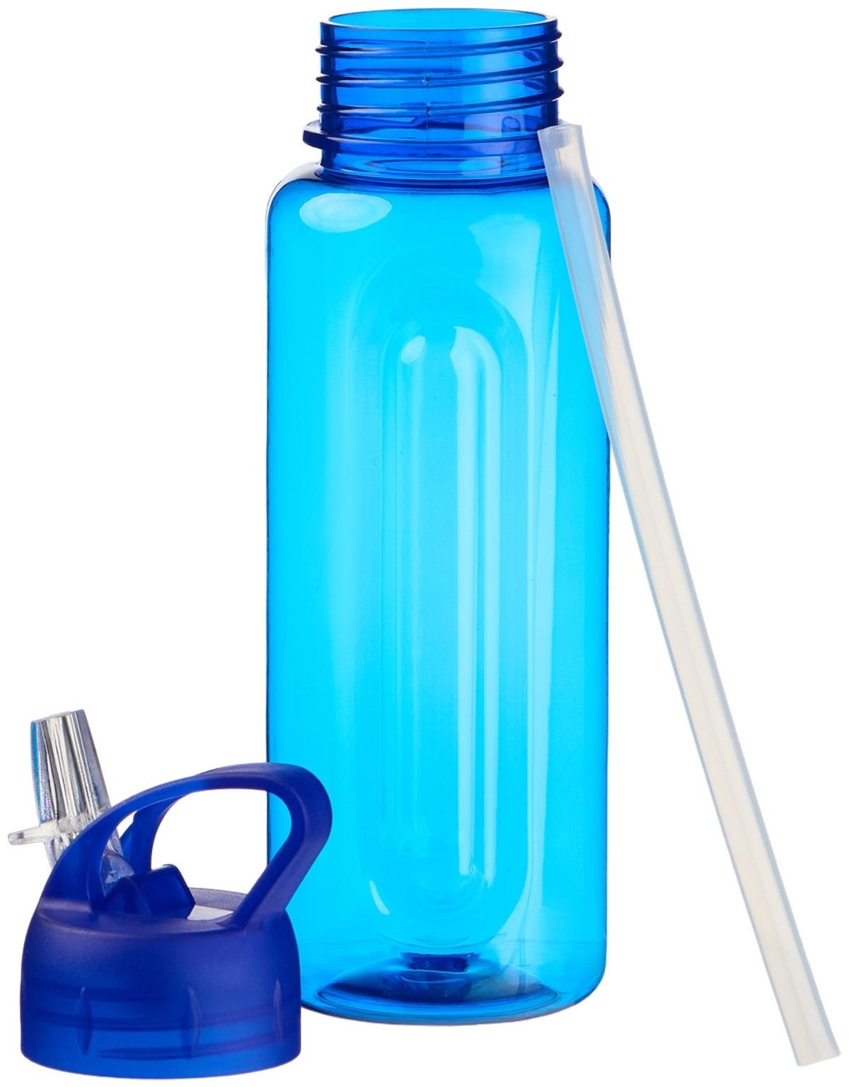 Бутылка для воды спортивная «Бараолт», 650 мл, с поильником, 24×7 см, синяя