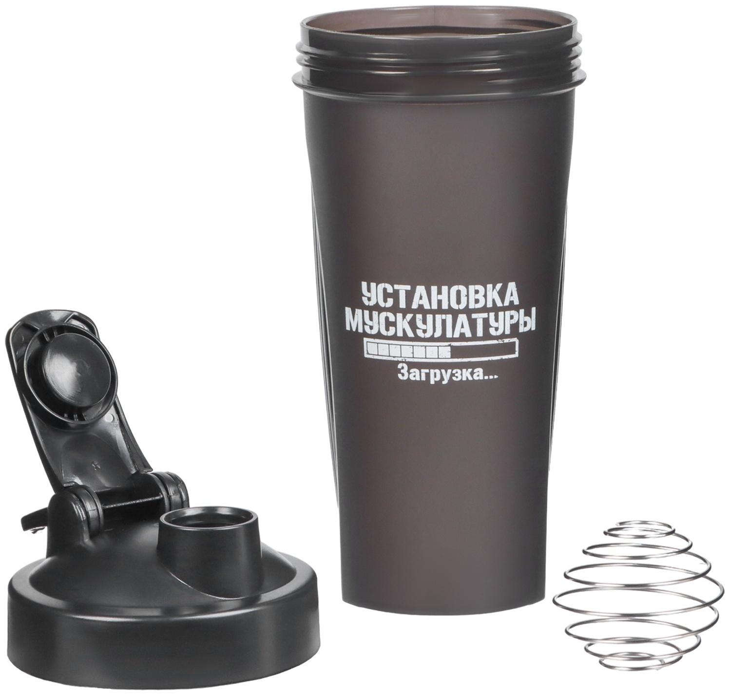 Шейкер спортивный для коктейлей, спортивного питания, 600 мл, CrossFit Max, 21.5 х 9 см