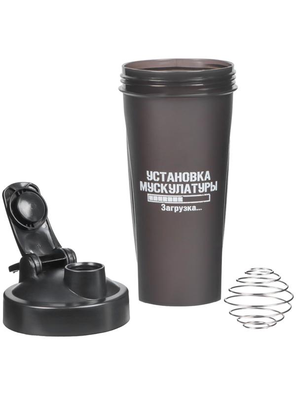 Шейкер спортивный для коктейлей, спортивного питания, 600 мл, CrossFit Max, 21.5 х 9 см